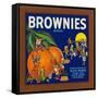 Brownies Brand Citrus Crate Label - Lemon Cove, CA-Lantern Press-Framed Stretched Canvas