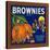 Brownies Brand Citrus Crate Label - Lemon Cove, CA-Lantern Press-Stretched Canvas