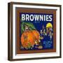 Brownies Brand Citrus Crate Label - Lemon Cove, CA-Lantern Press-Framed Art Print