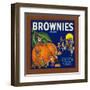 Brownies Brand Citrus Crate Label - Lemon Cove, CA-Lantern Press-Framed Art Print