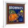 Brownies Brand Citrus Crate Label - Lemon Cove, CA-Lantern Press-Framed Art Print