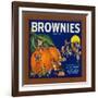 Brownies Brand Citrus Crate Label - Lemon Cove, CA-Lantern Press-Framed Art Print