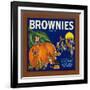 Brownies Brand Citrus Crate Label - Lemon Cove, CA-Lantern Press-Framed Art Print