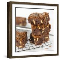 Brownies on Cake Rack-Dave King-Framed Photographic Print