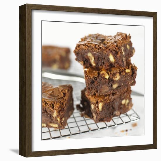 Brownies on Cake Rack-Dave King-Framed Photographic Print