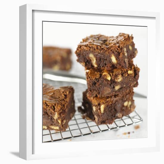 Brownies on Cake Rack-Dave King-Framed Photographic Print
