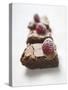 Brownies with Raspberries-null-Stretched Canvas