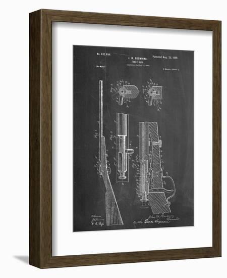 Browning Bolt Gun Patent-null-Framed Art Print