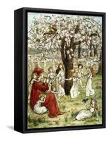 Browning: Pied Piper-Kate Greenaway-Framed Stretched Canvas