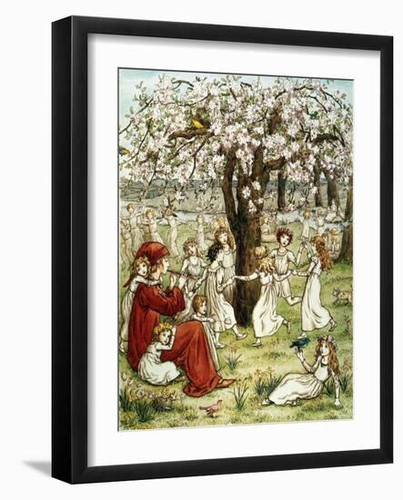 Browning: Pied Piper-Kate Greenaway-Framed Giclee Print