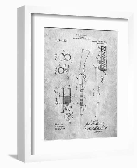 Browning Shotgun Patent-Cole Borders-Framed Art Print