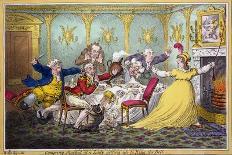 Company Shocked at a Lady Getting Up to Ring the Bell, Pub. H. Humphrey, London, 1804-Brownlow North-Giclee Print