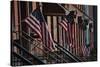 Brownstone Flags, 2018-Anthony Butera-Stretched Canvas