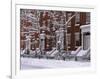 Brownstones in Blizzard-Rudy Sulgan-Framed Photographic Print