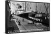 Brownsville, Texas - Ships Docked in Port-Lantern Press-Framed Stretched Canvas