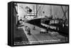 Brownsville, Texas - Ships Docked in Port-Lantern Press-Framed Stretched Canvas