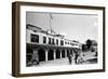 Brownsville, Texas - US Customs Bldg, Gateway Bridge-Lantern Press-Framed Art Print