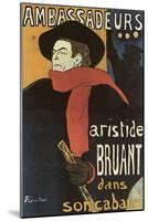 Bruant in Ambassadeurs, 1892-Henri de Toulouse-Lautrec-Mounted Giclee Print