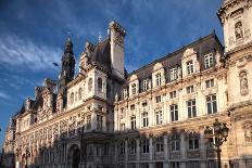 The view of Musee du Louvre from Jardin des Tuileris (Tuileries Garden). Paris. France-Bruce Bi-Photographic Print