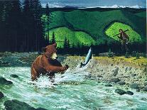 Catching Salmon-Bruce Bontrager-Mounted Giclee Print