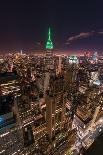 The Crescent Moon with the Tribute Lights-Bruce Getty-Photographic Print