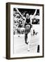Bruce Jenner Just after Crossing the Finish Line to Win the Decathlon-null-Framed Photo