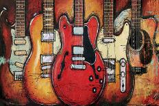 Guitar Collage-Bruce Langton-Art Print