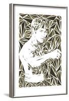 Bruce Lee-Cristian Mielu-Framed Art Print