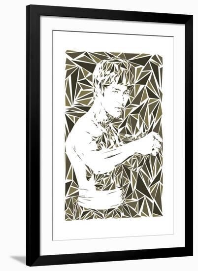 Bruce Lee-Cristian Mielu-Framed Art Print