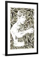 Bruce Lee-Cristian Mielu-Framed Art Print