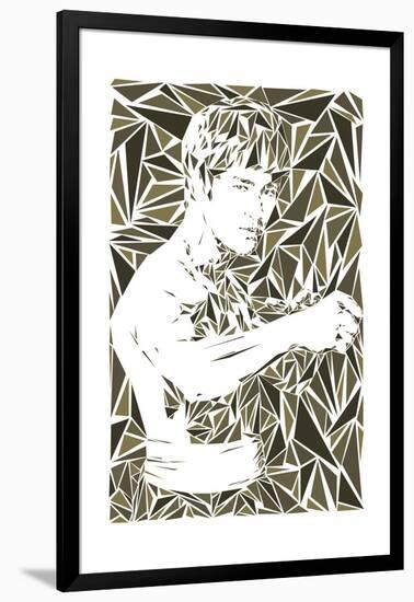 Bruce Lee-Cristian Mielu-Framed Art Print