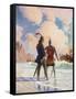 Bruce on the Beach-Newell Convers Wyeth-Framed Stretched Canvas