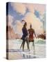 Bruce on the Beach-Newell Convers Wyeth-Stretched Canvas