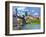 Brucke von Villeneuve La Garenne Bridge-Alfred Sisley-Framed Art Print