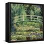 Bruecke in Monets Garten Mit Weissen Seerosen, 1899-Claude Monet-Framed Stretched Canvas