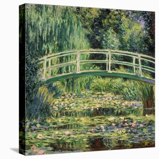 Bruecke in Monets Garten Mit Weissen Seerosen, 1899-Claude Monet-Stretched Canvas