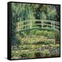 Bruecke in Monets Garten Mit Weissen Seerosen, 1899-Claude Monet-Framed Stretched Canvas