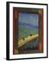 Brug in de regen - naar Hiroshige Bridge in the rain (after Hiroshige)-Vincent Van Gogh-Framed Art Print