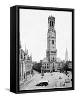 Bruges Belfry, 1904-null-Framed Stretched Canvas