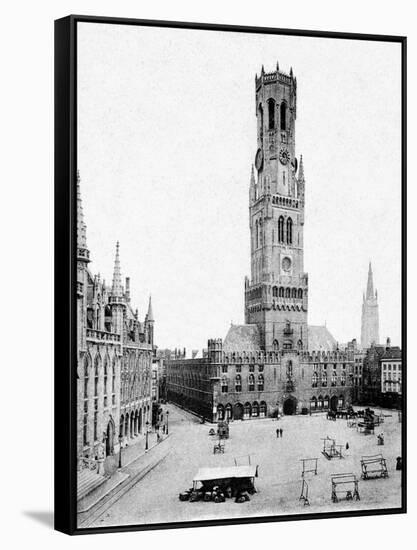 Bruges Belfry, 1904-null-Framed Stretched Canvas