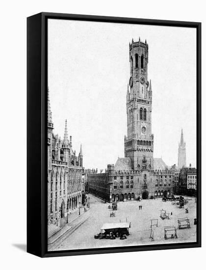 Bruges Belfry, 1904-null-Framed Stretched Canvas