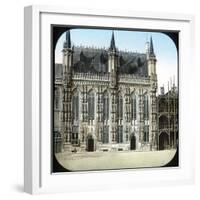 Bruges (Belgium), City Hall-Leon, Levy et Fils-Framed Photographic Print