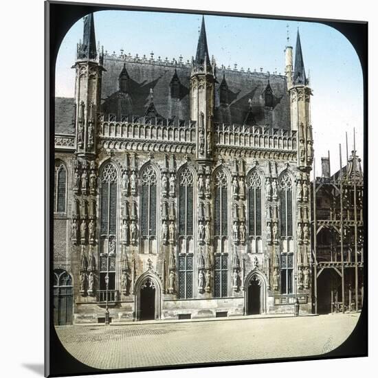 Bruges (Belgium), City Hall-Leon, Levy et Fils-Mounted Photographic Print