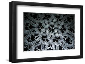 Bruges Belgium Detail of Hand Made Lace-null-Framed Photographic Print