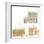 Bruges, Belgium, Town Hall and Traditional Houses-Fernando Aznar Cenamor-Framed Giclee Print