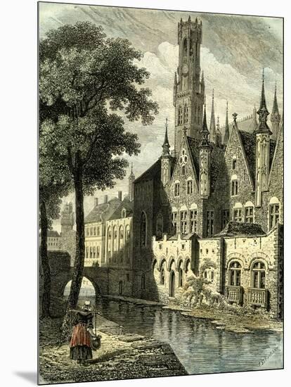 Bruges Belgium-null-Mounted Giclee Print