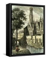 Bruges Belgium-null-Framed Stretched Canvas
