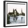 Brugge (Belgium), the Lake of Love (Minnewater Lake)-Leon, Levy et Fils-Framed Premium Photographic Print