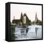 Brugge (Belgium), the Lake of Love (Minnewater Lake)-Leon, Levy et Fils-Framed Stretched Canvas