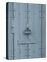 Brugge Blue Door-George Johnson-Stretched Canvas